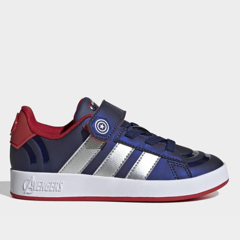 Tênis infantil adidas grand court capitão américa