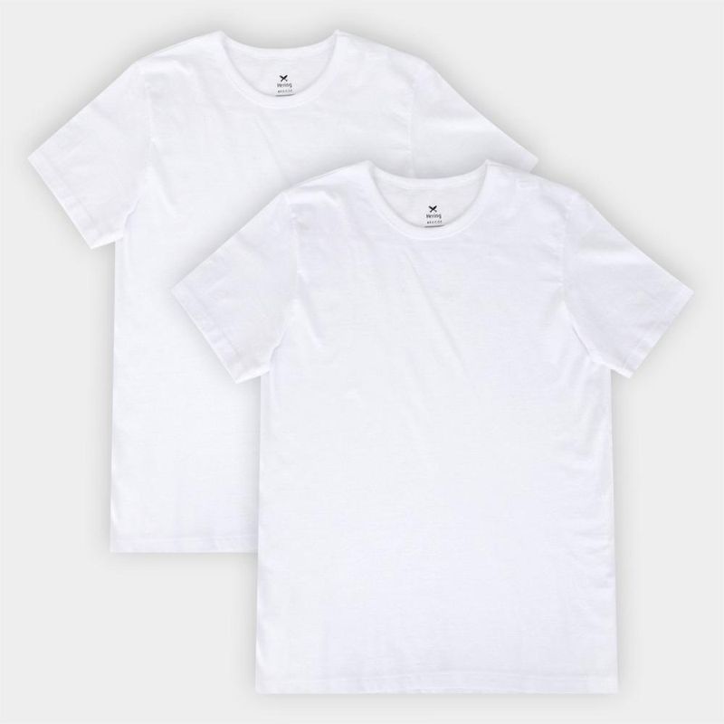 Kit camisetas hering slim básicas 2 peças masculino