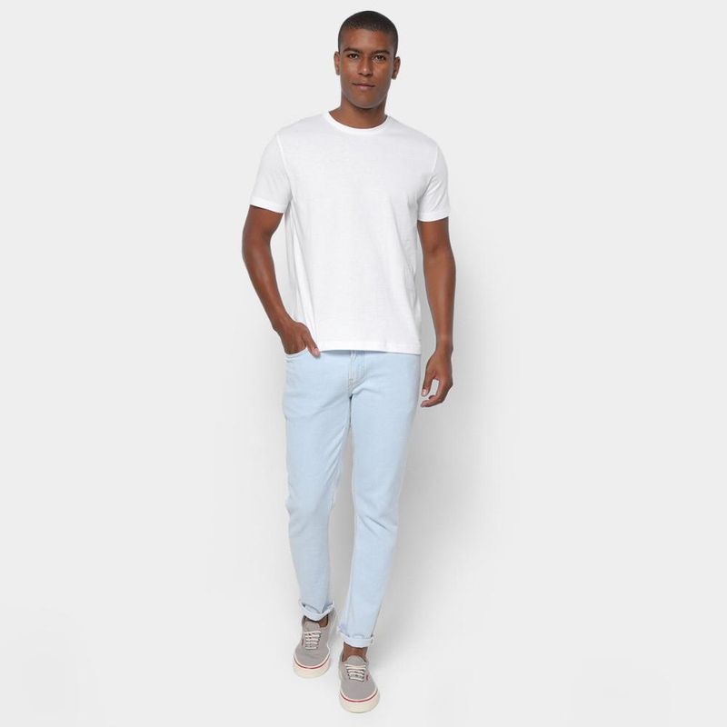 Kit camiseta calvin klein casual masculina - 2 peças