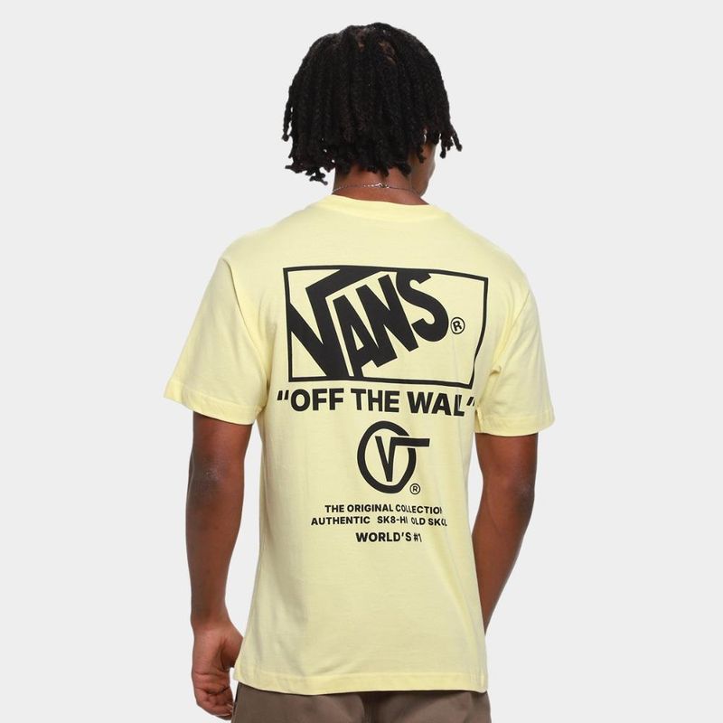 Camiseta vans stacked hi masculina