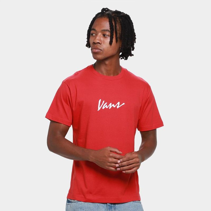 Camiseta vans classic script masculina