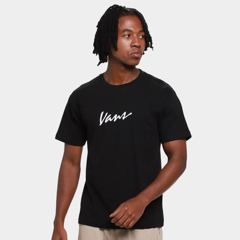 Camiseta vans classic script masculina