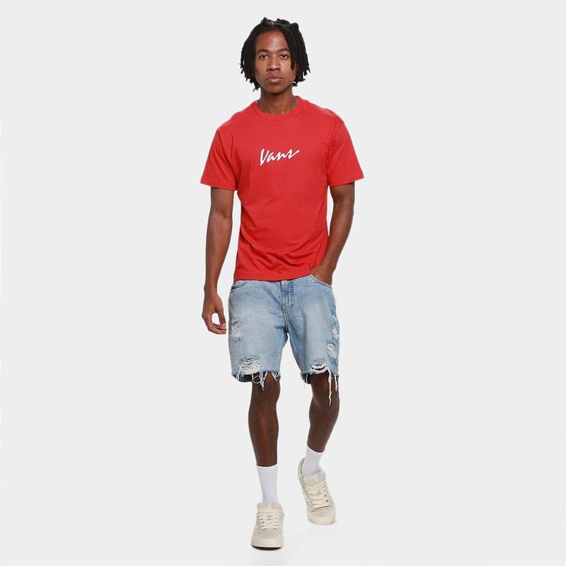 Camiseta vans classic script masculina