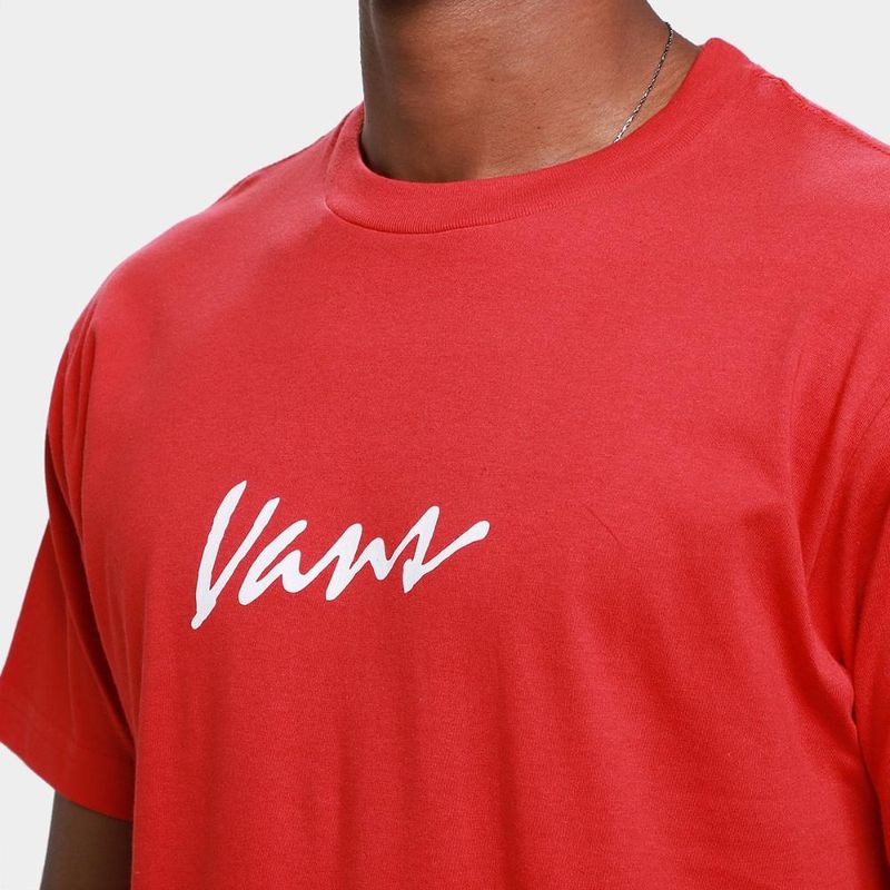 Camiseta vans classic script masculina