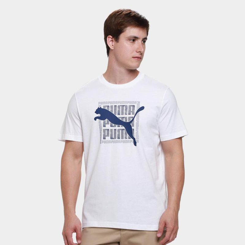 Camiseta puma graphic wording masculina