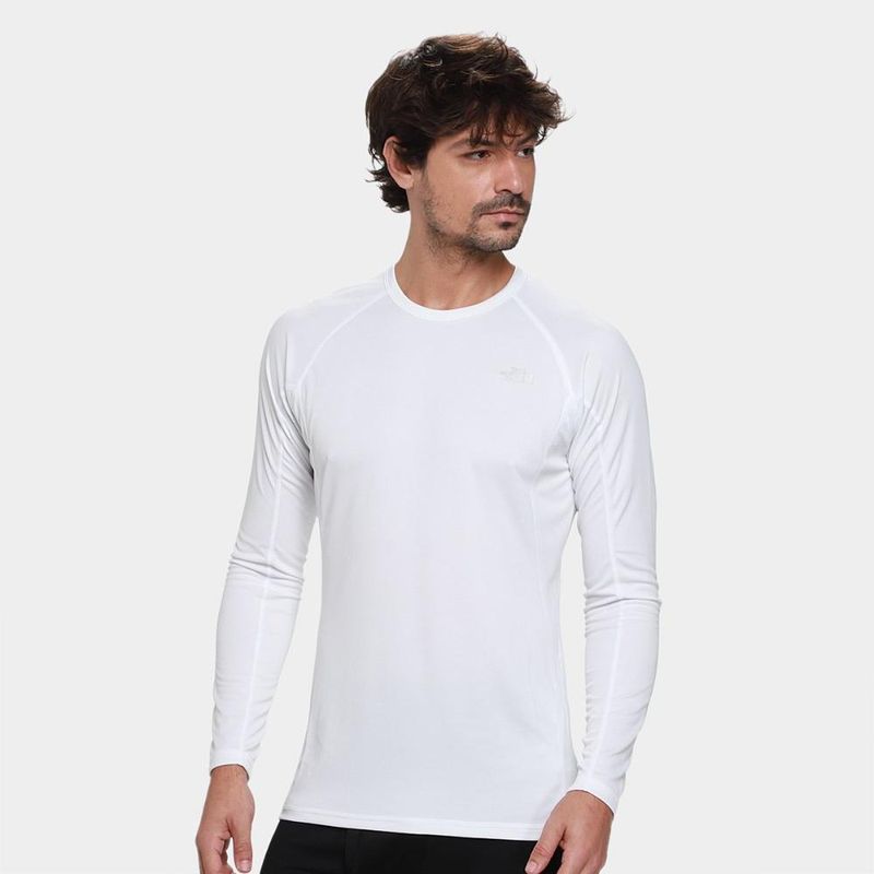Camiseta segunda pele the nort face light crew masculina