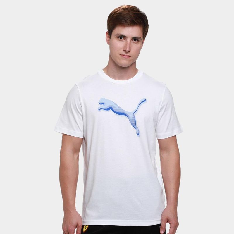 Camiseta puma graphic cat logo masculina