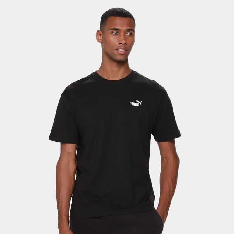 Camiseta puma ess relaxed small no 1 masculina