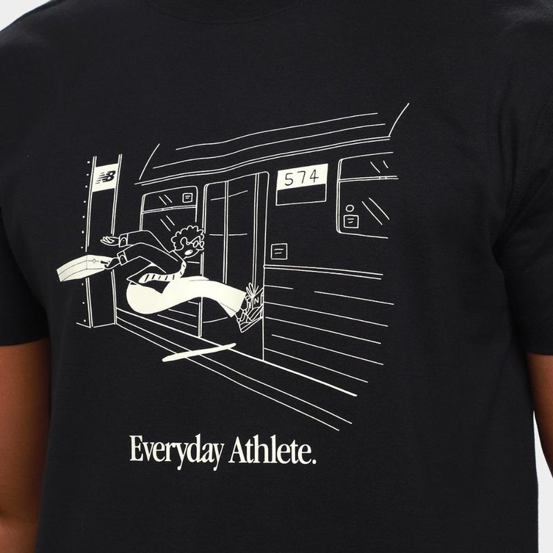 Camiseta new balance everyday athlete train jumper masculina
