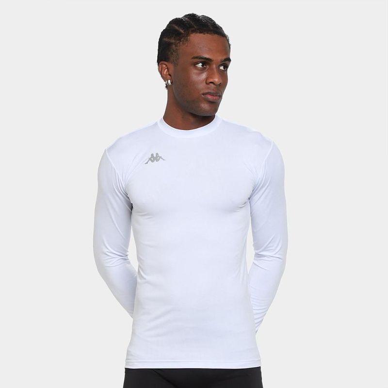 Camiseta manga longa kappa térmica grip colors uv masculina