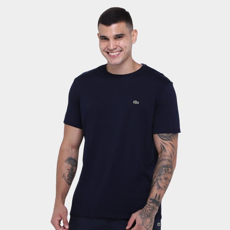 Camiseta lacoste logo masculina
