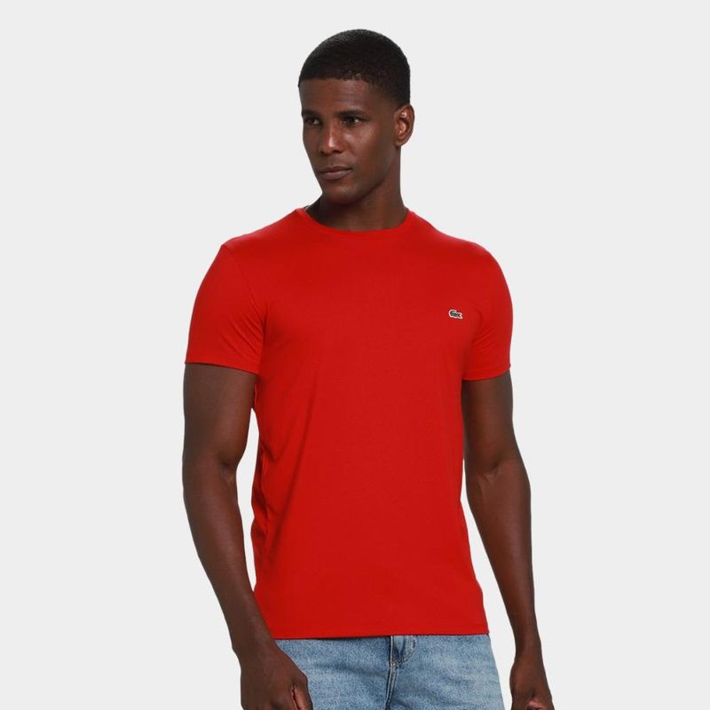 Camiseta lacoste logo masculina