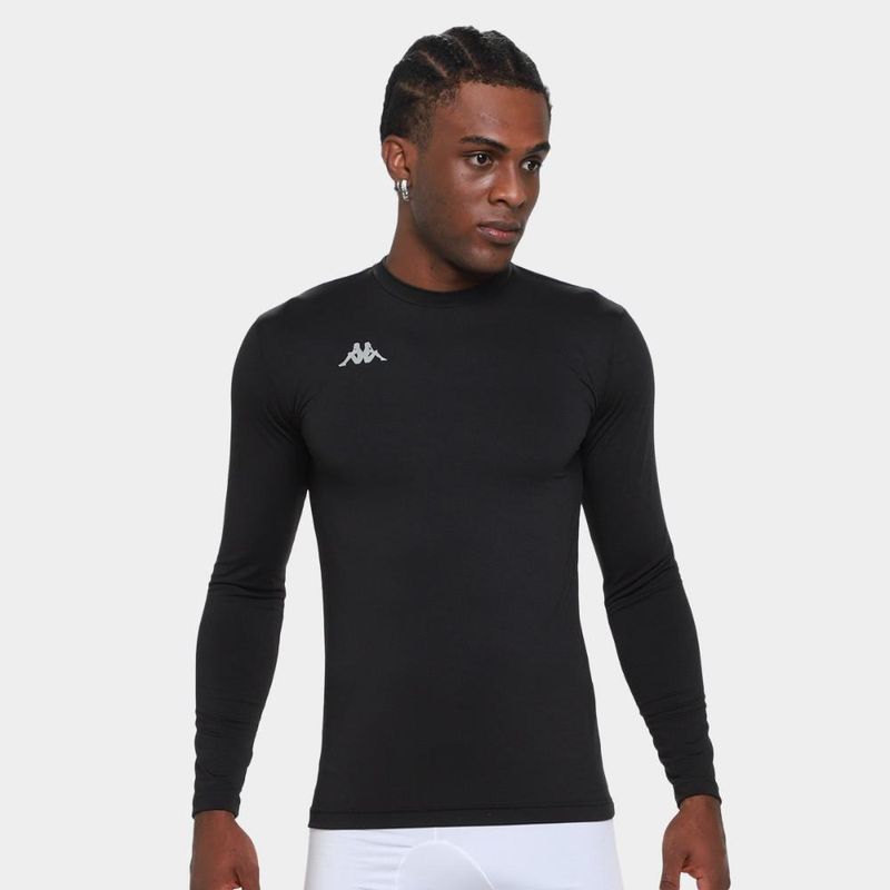 Camiseta manga longa kappa térmica grip colors uv masculina