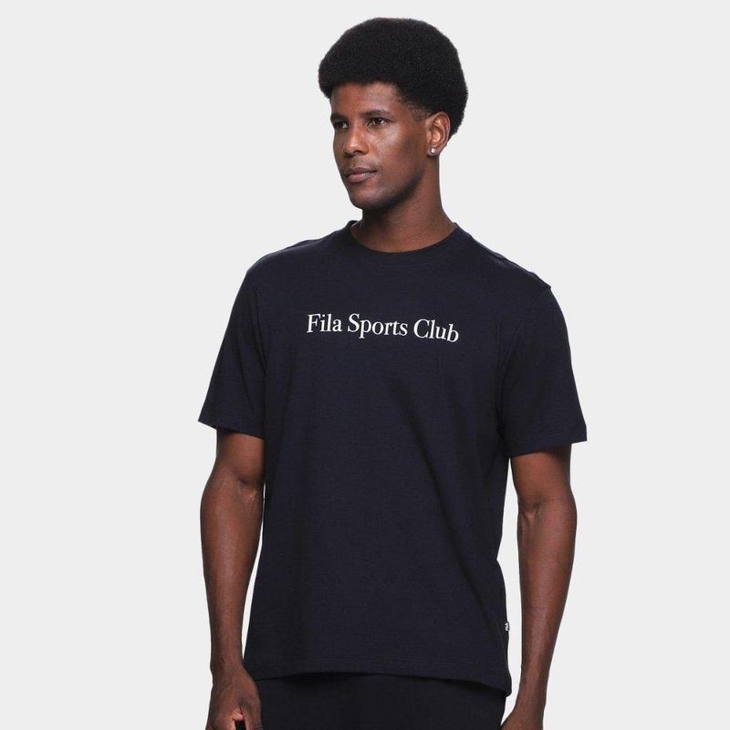 Camiseta fila sport club letter masculina