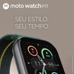 Smartwatch motorola moto watch fit gps ativo 5atm bateria durável verde