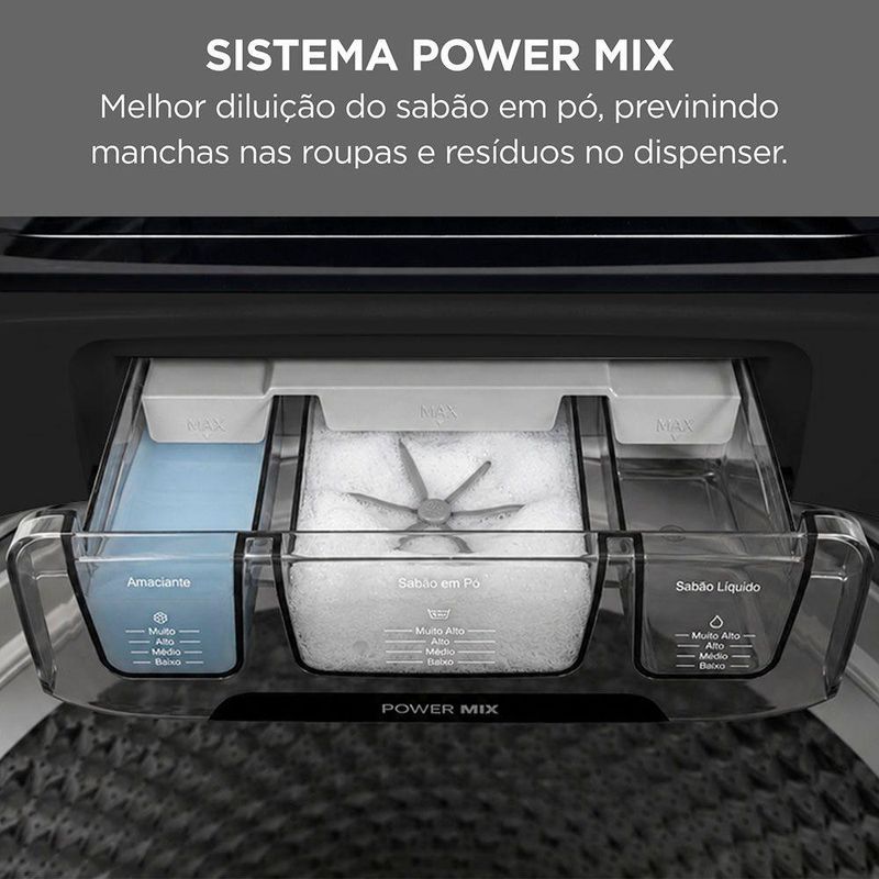 Lavadora de Roupas Midea 14,5 kg Wave Impeller Titanium 127V MA512W145/GK-04