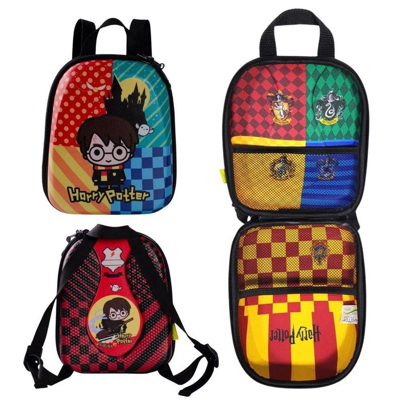 Mochila De Costas Harry Potter Sonserina Grifinória Lufa-lufa Corvinal Hogwarts Resistente