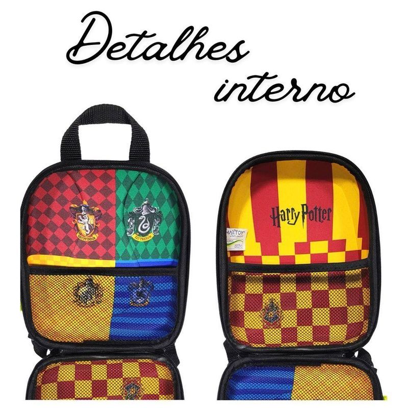 Mochila De Costas Harry Potter Sonserina Grifinória Lufa-lufa Corvinal Hogwarts Resistente