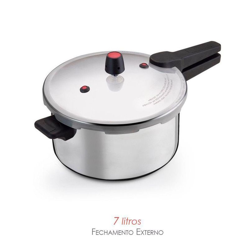 Panela De Pressão 7 Litros Fechamento Externo Para Cozinhar Feijão Mandioca Macarrão