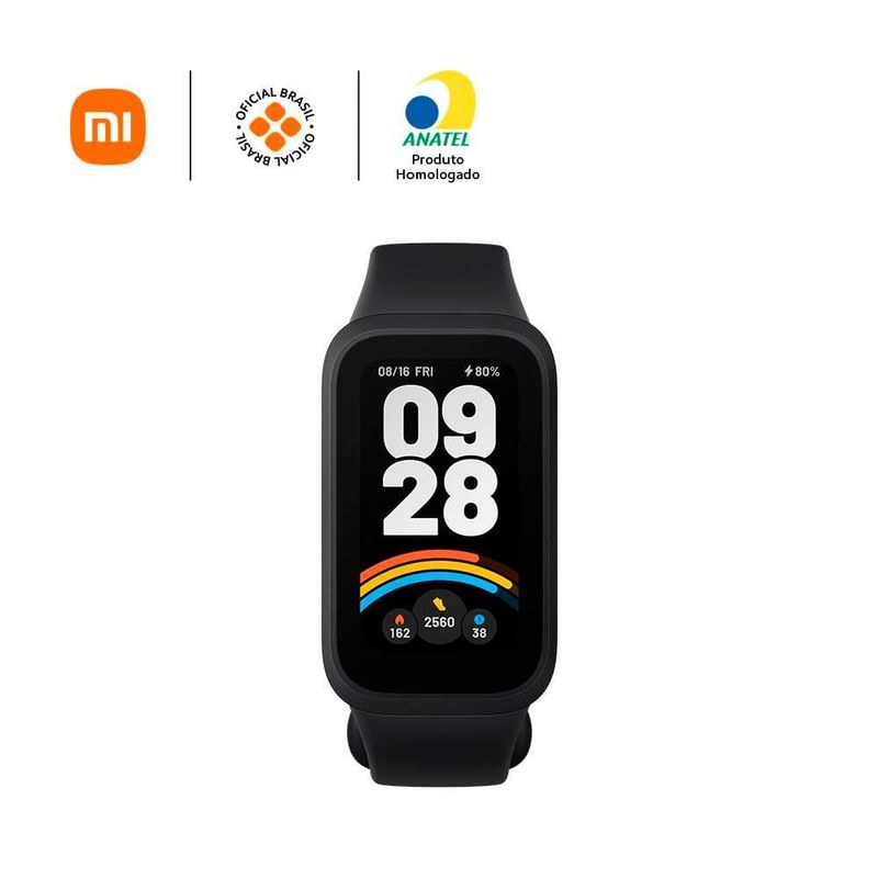 Pulseira inteligente xiaomi smart band 9 active - preto