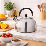 Chaleira Inox 1,5 Litros Com Apito Tampa Alca Bule Termico