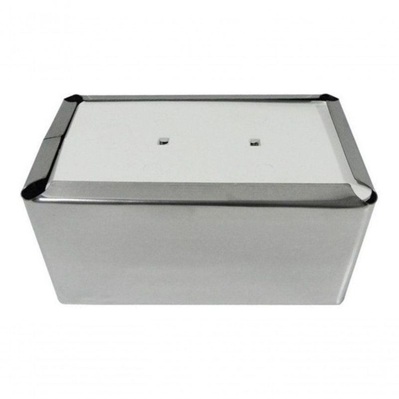 20 Porta Guardanapos Aço Inox AISI 430 para Papel 14x16CM para Bares e Restaurantes Premium