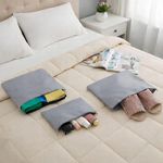 Kit Organizador Viagem 6 Peçasc/Zíper Organizadores Mala Para Roupas, Calçados E Acessórios Cinza