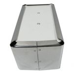 20 Porta Guardanapos Aço Inox AISI 430 para Papel 14x16CM para Bares e Restaurantes Premium