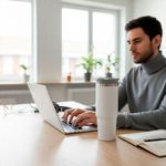 Copo Térmico Inox 887ml Com Canudo Flip E Isolamento A Vácuo – 9h Gelado / 5h Quente