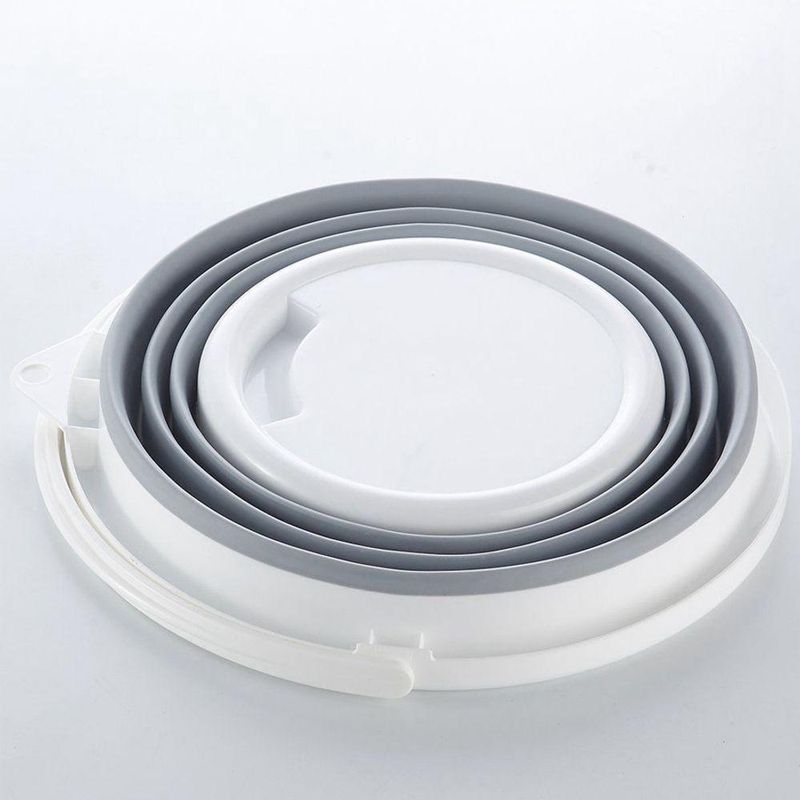 Balde Retratil Dobravel Silicone Portatil 10 Litros - Fácil De Limpar