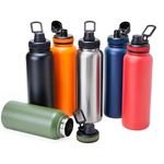 Garrafa Térmica Inoxidável Basic 1 Litro Academia Hidratação Ideal Para Quem Valoriza Saúde Branco