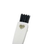 Escova De Limpeza Multiuso Para Teclado Cantos Frisos Notebooks 3 Em 1 Branco