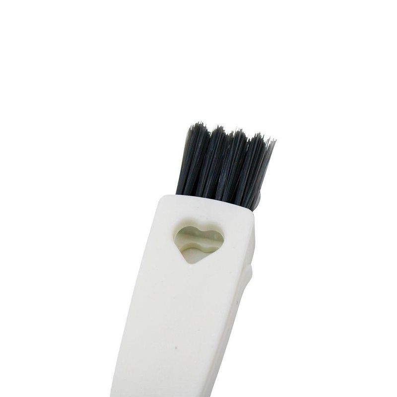 Escova De Limpeza Multiuso Para Teclado Cantos Frisos Notebooks 3 Em 1 Branco