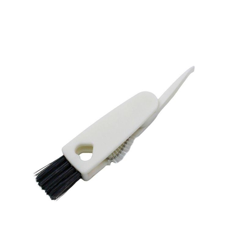 Escova De Limpeza Multiuso Para Teclado Cantos Frisos Notebooks 3 Em 1 Branco