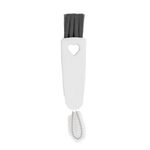 Escova De Limpeza Multiuso Para Teclado Cantos Frisos Notebooks 3 Em 1 Branco