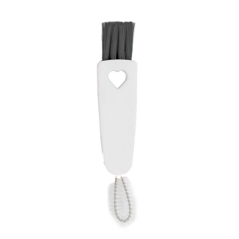 Escova De Limpeza Multiuso Para Teclado Cantos Frisos Notebooks 3 Em 1 Branco