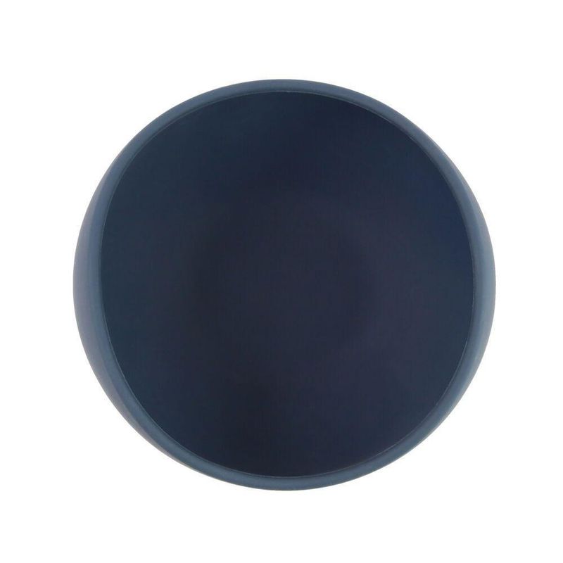 Tigela De Silicone Com Ventosa Azul Para Bebês – Antimicrobiana