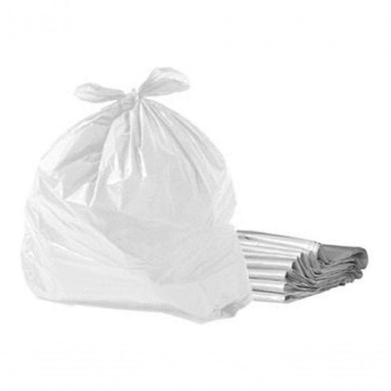 Saco para Lixo 100L 75X95X0,10 Kit 200 Unidades Branco Leitoso Salix