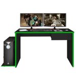 Mesa Para Computador Notebook Desk Game Drx 8000 Z19 Preto/verde - Mpozenato
