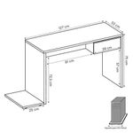 Mesa Para Computador Notebook Desk Game Drx 8000 Z19 Preto/verde - Mpozenato