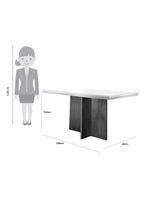 Conjunto Sala de Jantar Olimpia com 4 Cadeiras Grécia
