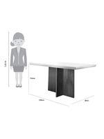 Conjunto Sala de Jantar Olimpia com 4 Cadeiras Grécia