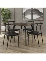 Conjunto Sala De Jantar Carraro Galway Com Mesa E 4 Cadeiras