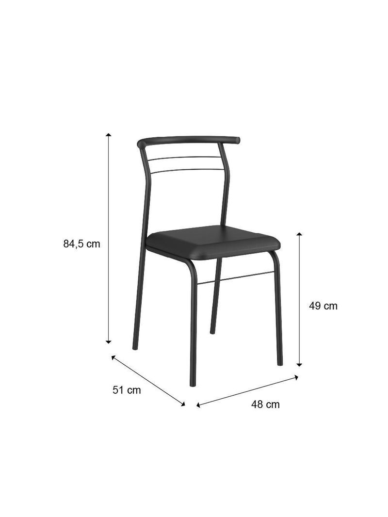 Conjunto Sala De Jantar Carraro Galway Com Mesa E 4 Cadeiras