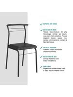 Conjunto Sala De Jantar Carraro Galway Com Mesa E 4 Cadeiras