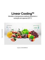 Geladeira lg frost free duplex com gaveta fresh zone e multi air flow inox look - 395l