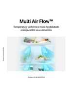 Geladeira lg frost free duplex com gaveta fresh zone e multi air flow inox look - 395l