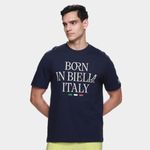 Camiseta fila comfort born in biella letter masculina