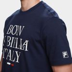 Camiseta fila comfort born in biella letter masculina