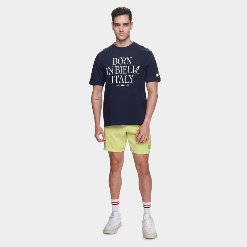 Camiseta fila comfort born in biella letter masculina